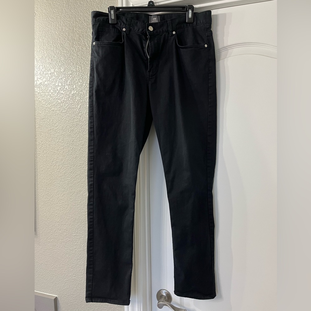 H&M Men’s Jeans, Black, 33/32